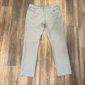 Greg Norman Golf Pants Gray W38 X L34 Dri-Fit Preppy Lightweight